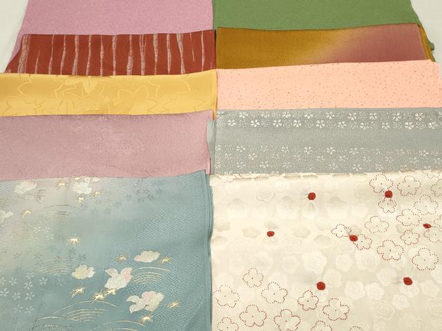 平和屋着物★和装小物　上質な帯揚げ　10枚セット　逸品　DAAM7607qa