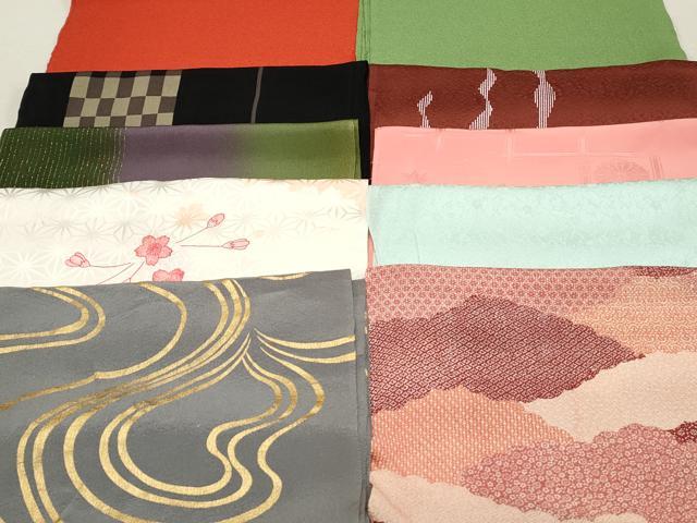 平和屋着物★和装小物　上質な帯揚げ　10枚セット　逸品　DAAM7608qa