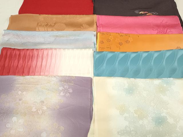 平和屋着物★和装小物　上質な帯揚げ　10枚セット　逸品　DAAM7618qa