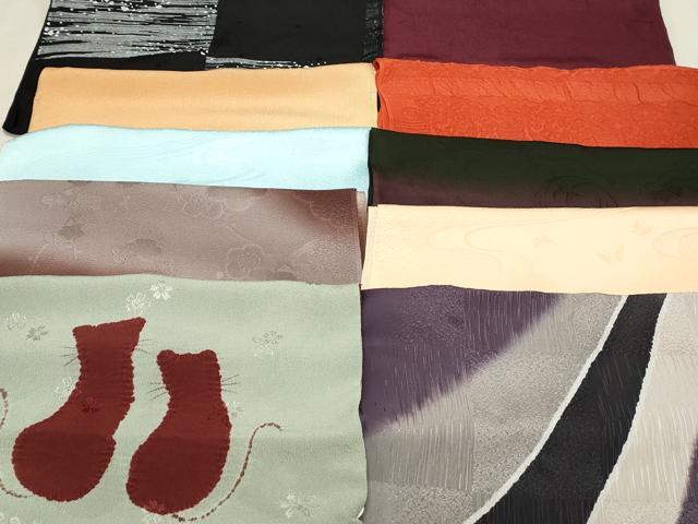 平和屋着物★和装小物　上質な帯揚げ　10枚セット　逸品　DAAM7633qa