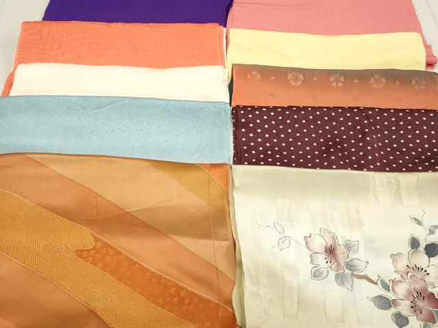 平和屋着物★和装小物　上質な帯揚げ　10枚セット　逸品　DAAM7636qa