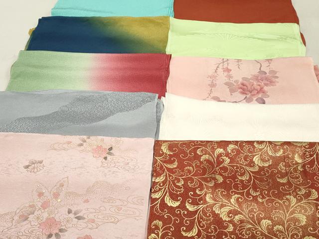 平和屋着物★和装小物　上質な帯揚げ　10枚セット　逸品　DAAM7782qa