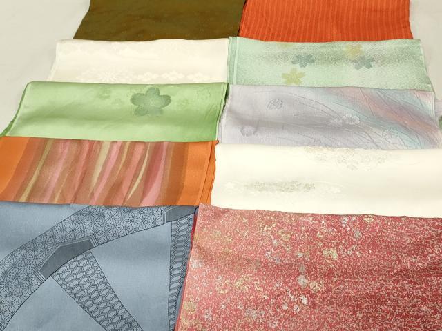 平和屋着物★和装小物　上質な帯揚げ　10枚セット　逸品　DAAM7806qa