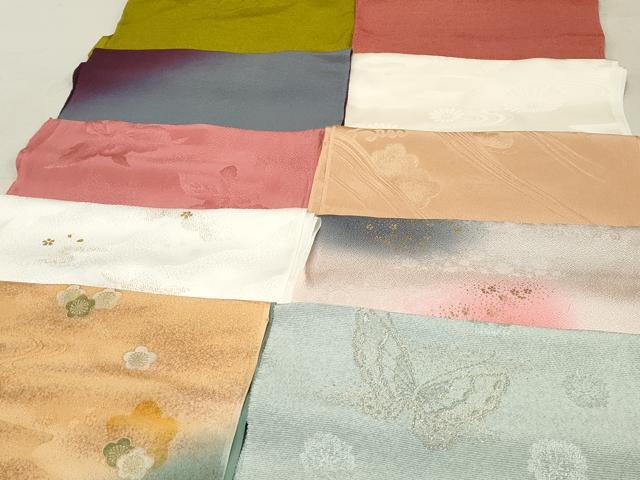 平和屋着物★和装小物　上質な帯揚げ　10枚セット　逸品　DAAM7811qa