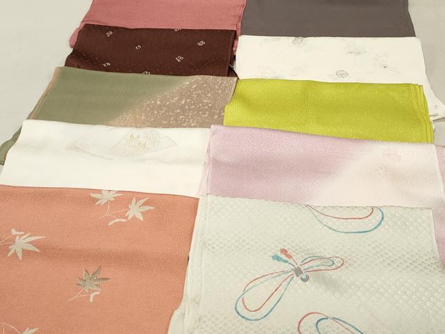 平和屋着物★和装小物　上質な帯揚げ　10枚セット　逸品　DAAM7821qa