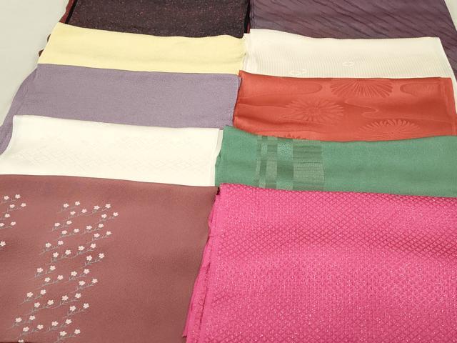 平和屋着物★和装小物　上質な帯揚げ　10枚セット　逸品　DAAM7863qa