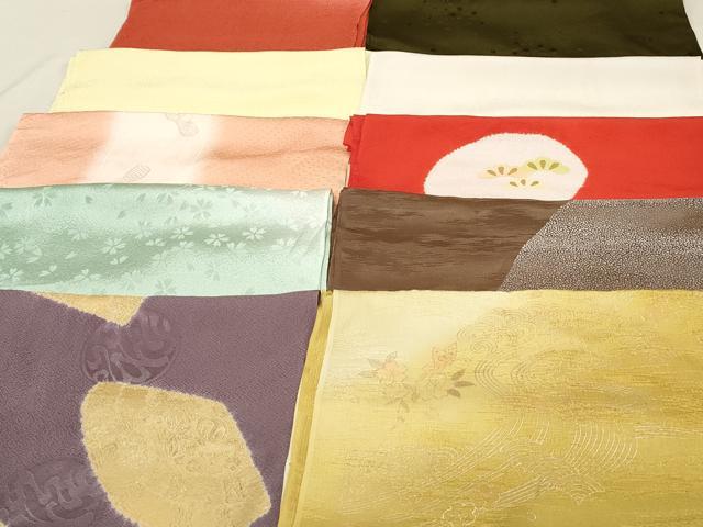 平和屋着物★和装小物　上質な帯揚げ　10枚セット　逸品　DAAM7877qa