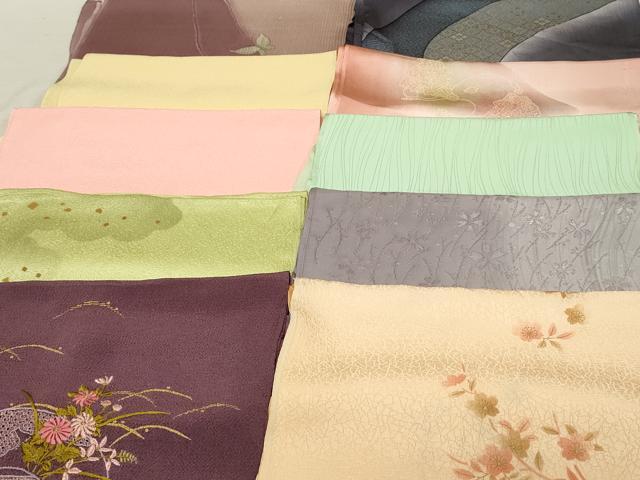 平和屋着物★和装小物　上質な帯揚げ　10枚セット　逸品　DAAM7878qa