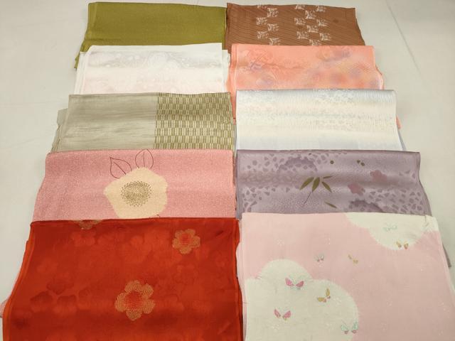 平和屋着物★和装小物　上質な帯揚げ10枚セット　逸品　DAAN4001xg