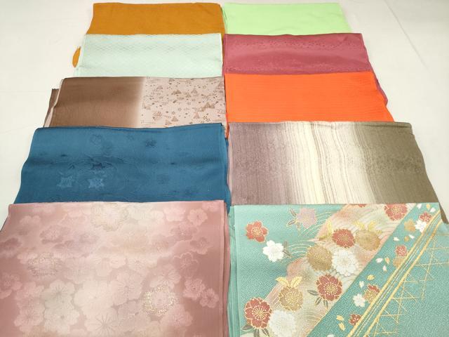 平和屋着物★和装小物　上質な帯揚げ10枚セット　逸品　DAAN4004xg