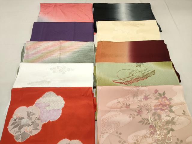 平和屋着物★和装小物　上質な帯揚げ10枚セット　逸品　DAAN4005xg