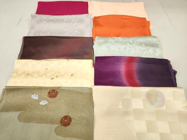 平和屋着物★和装小物　上質な帯揚げ10枚セット　逸品　DAAN4008xg
