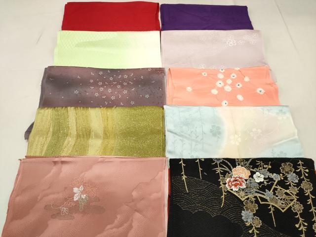平和屋着物★和装小物　上質な帯揚げ10枚セット　逸品　DAAN4009xg
