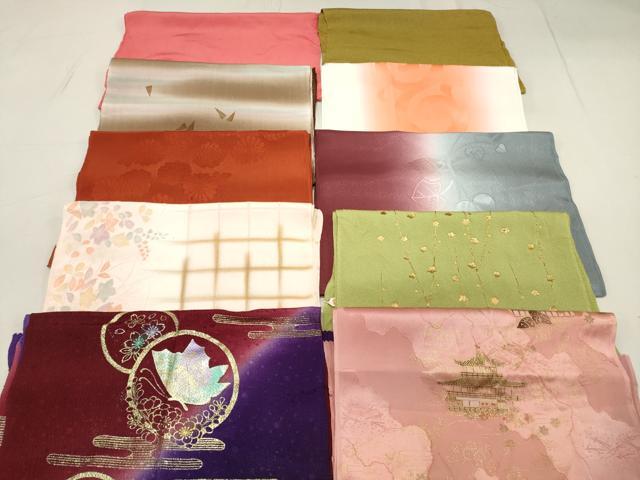 平和屋着物★和装小物　上質な帯揚げ10枚セット　逸品　DAAN4010xg