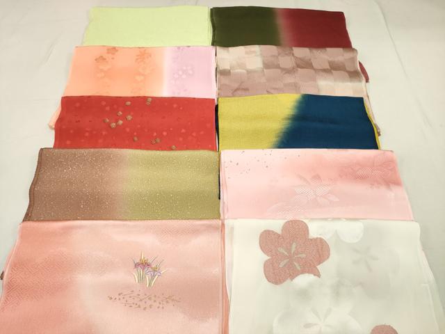平和屋着物★和装小物　上質な帯揚げ10枚セット　逸品　DAAN4016xg
