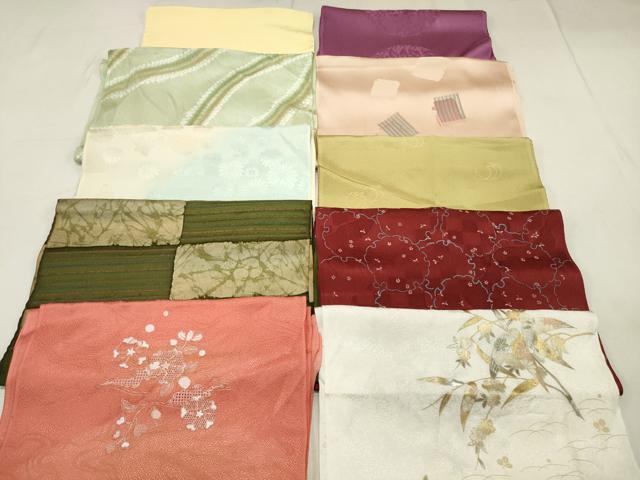 平和屋着物★和装小物　上質な帯揚げ10枚セット　逸品　DAAN4017xg