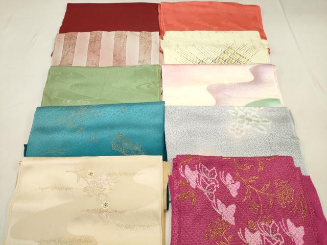 平和屋着物★和装小物　上質な帯揚げ10枚セット　逸品　DAAN4018xg