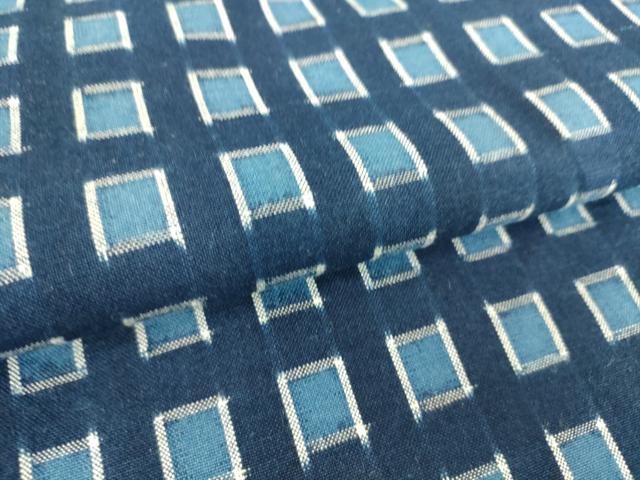 平和屋着物○久留米絣 単衣 綿 変わり格子 正絹 逸品 DAAO0388azの通販