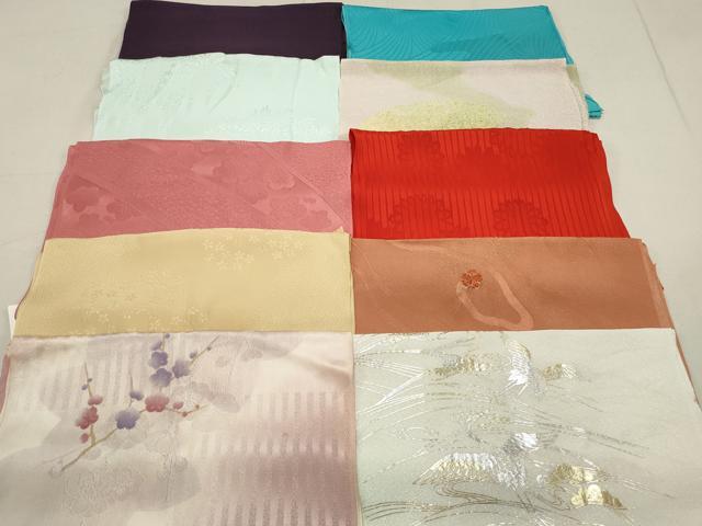平和屋着物★和装小物　上質な帯揚げ10枚セット　逸品　DAAO0523xg
