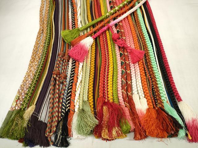 平和屋着物●和装小物　帯締め20本　振袖用　丸組　金銀糸　逸品　DAAO8587zzz