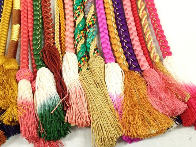 平和屋着物●和装小物　帯締め20本　振袖用　丸組　金糸　逸品　DAAQ1241zzz 平和屋着物○和装小物 帯締め20本 振袖用 丸組 金糸 逸品 DAAQ1241zzz