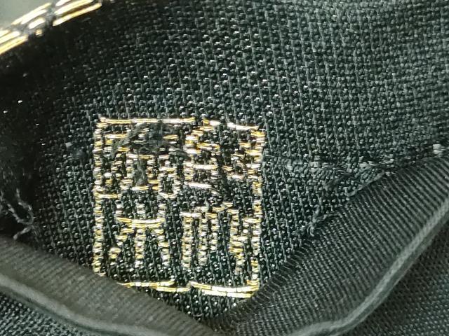 平和屋着物○西陣 じゅらく謹製 六通柄袋帯 唐織 舞花文 黒地 金糸