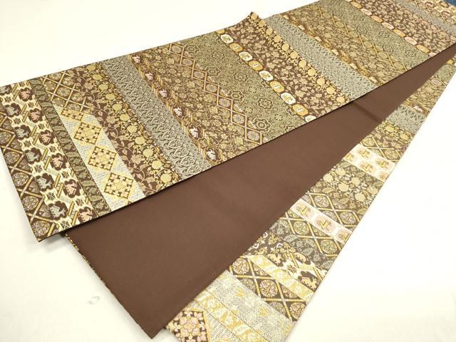 平和屋着物○西陣織 陰山織物謹製 箔屋清兵衛 全通柄袋帯