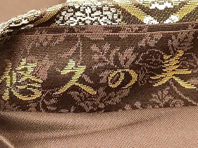 平和屋着物○西陣織 陰山織物謹製 箔屋清兵衛 全通柄袋帯