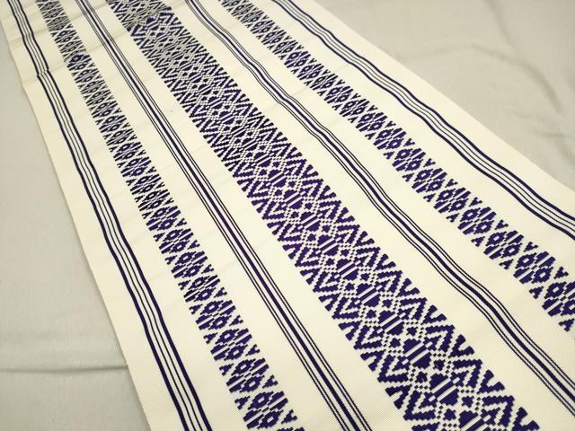 平和屋着物●本場筑前博多織　八寸名古屋帯　献上　正絹　逸品　DAAP1796ic_2