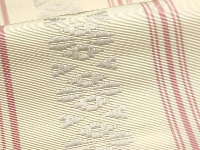 平和屋着物●本場筑前博多織　八寸名古屋帯　献上　正絹　逸品　DAAP1798ic 平和屋着物○本場筑前博多織 八寸名古屋帯 献上 正絹 逸品 DAAP1798ic