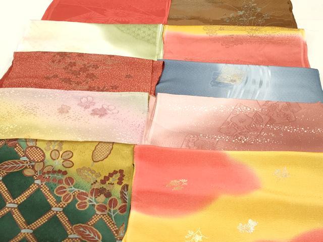 平和屋着物★和装小物　上質な帯揚げ　10枚セット　逸品　DAAP2042qa