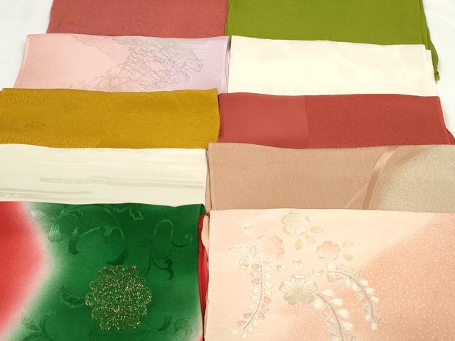 平和屋着物★和装小物　上質な帯揚げ　10枚セット　逸品　DAAP2086qa