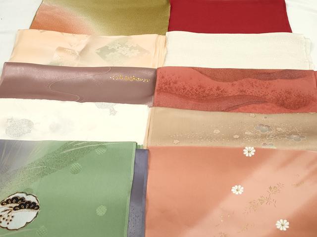平和屋着物★和装小物　上質な帯揚げ　10枚セット　逸品　DAAP2089qa