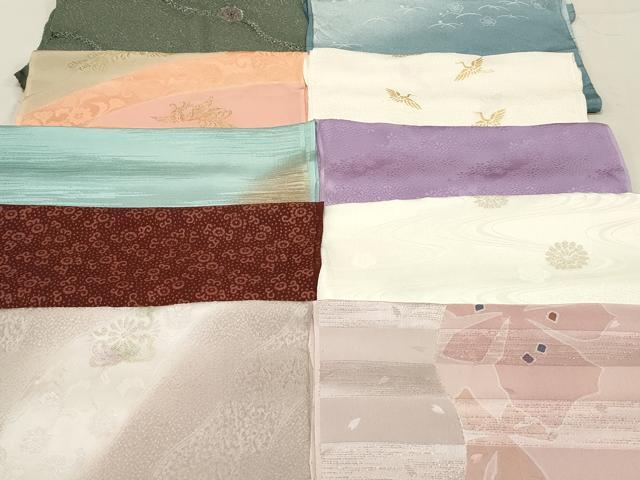 平和屋着物★和装小物　上質な帯揚げ　10枚セット　逸品　DAAP2108qa