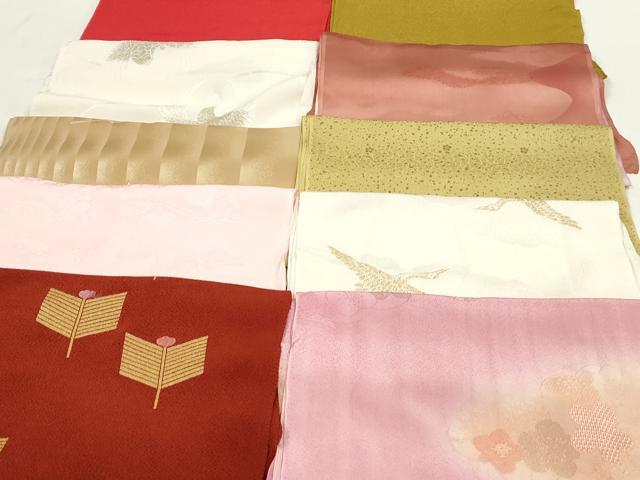 平和屋本店■和装小物　帯揚げ10枚　逸品　未使用　DZAA10508kh5