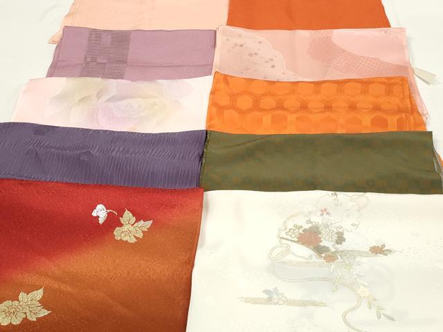 平和屋本店■和装小物　帯揚げ10枚　逸品　未使用　DZAA10516kh5