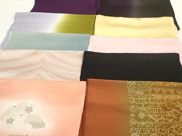 平和屋本店■和装小物　帯揚げ10枚　逸品　未使用　DZAA10526kh5