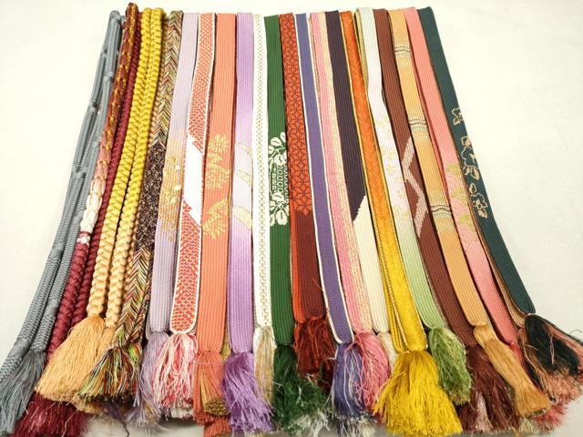 平和屋着物●和装小物　帯締め20本　高麗組　金銀糸　逸品　DAAP5109by