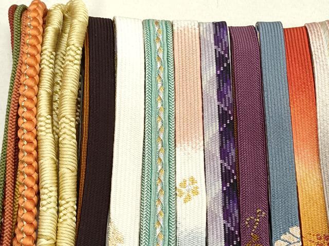 平和屋着物○和装小物 帯締め20本 高麗組 平源氏組 金銀糸