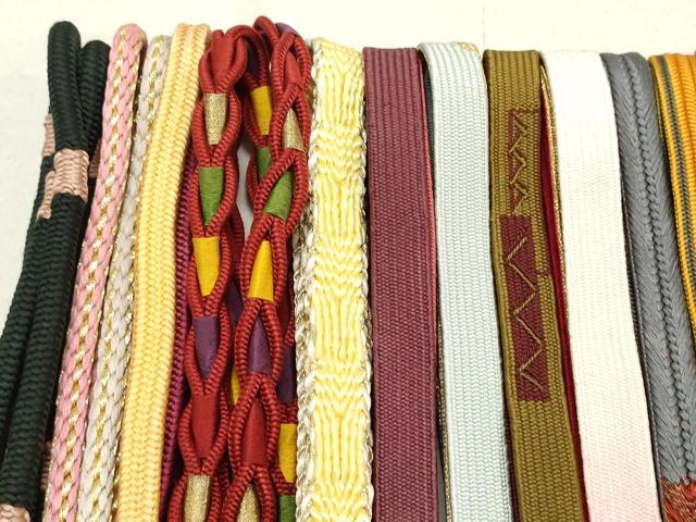 平和屋着物○和装小物 帯締め20本 高麗組 冠組 金銀糸 逸品