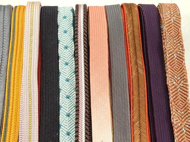 平和屋着物○和装小物 帯締め20本 高麗組 冠組 金銀糸 逸品