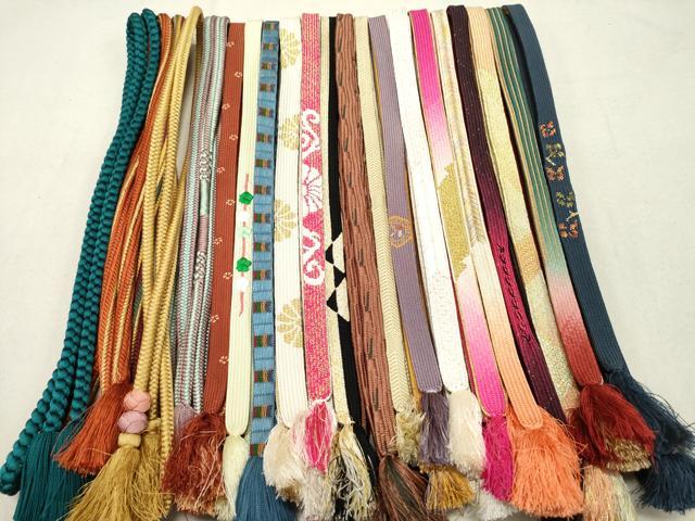 平和屋着物○和装小物 帯締め20本 高麗組 笹浪組 あわじ玉