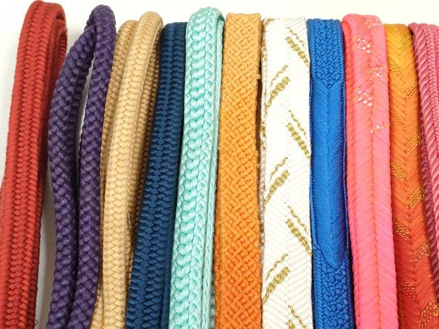 平和屋着物○和装小物 帯締め20本 高麗組 笹浪組 冠組