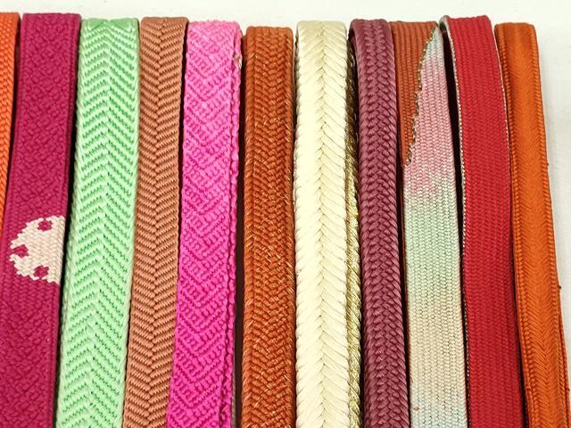 平和屋着物○和装小物 帯締め20本 高麗組 笹浪組 金銀糸