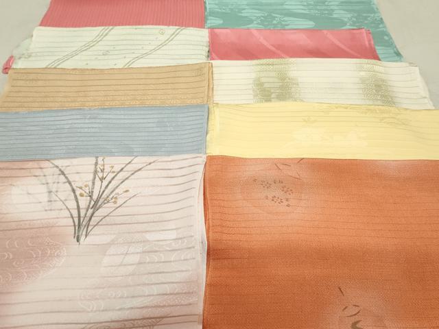 平和屋着物＊夏物　和装小物　帯揚げ10枚　全て正絹　逸品　DAAP5258by