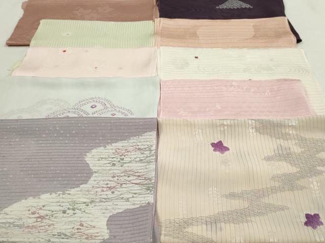 平和屋着物＊夏物　和装小物　帯揚げ10枚　全て正絹　逸品　DAAP5386by