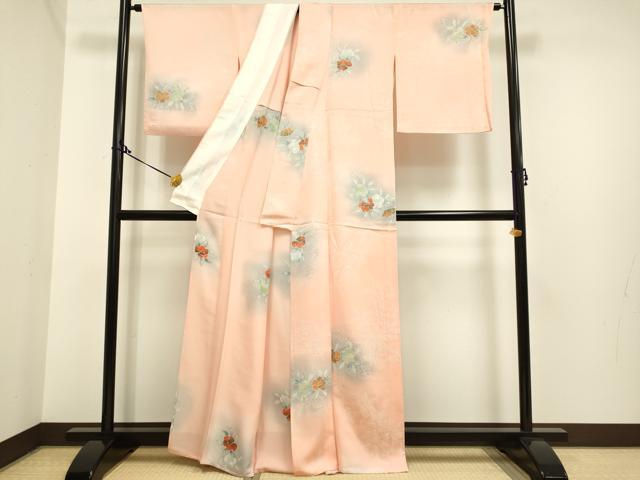 平和屋着物□上質な小紋 草花文 暈し染め 金彩 正絹 逸品 DAAH7550sf