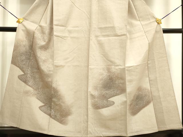 平和屋本店□極上 訪問着 単衣 工芸絞染 木永栄絹 雪輪