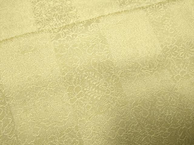 平和屋着物▽上質な色無地 単衣 市松花地紋 桑染色 さが美