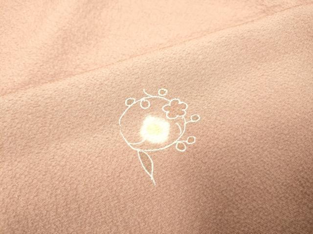 平和屋着物▽上質な小紋 単衣 草花文 銀通し地 正絹 逸品 DAAP7468du